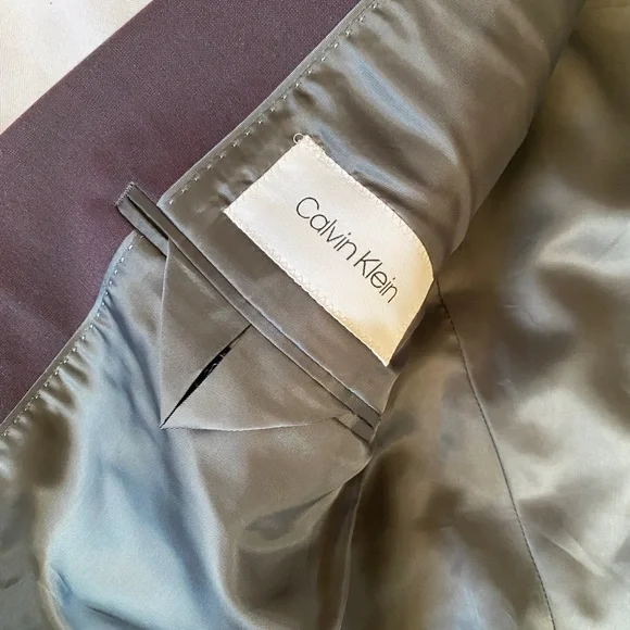 Calvin Klein suit blazer eggplant / Aubergine - Picture 14 of 14